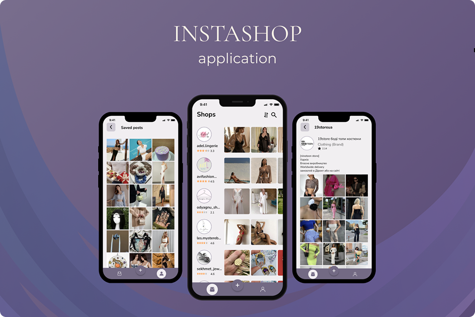 Instashop Application preview