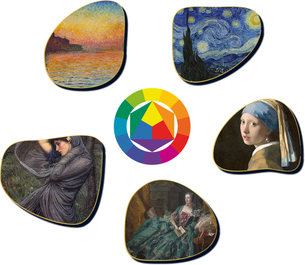 Art-inspired color palette for the Artpass app