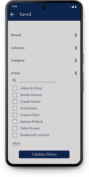 Filter mockup