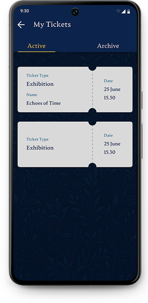 My tickets mockup