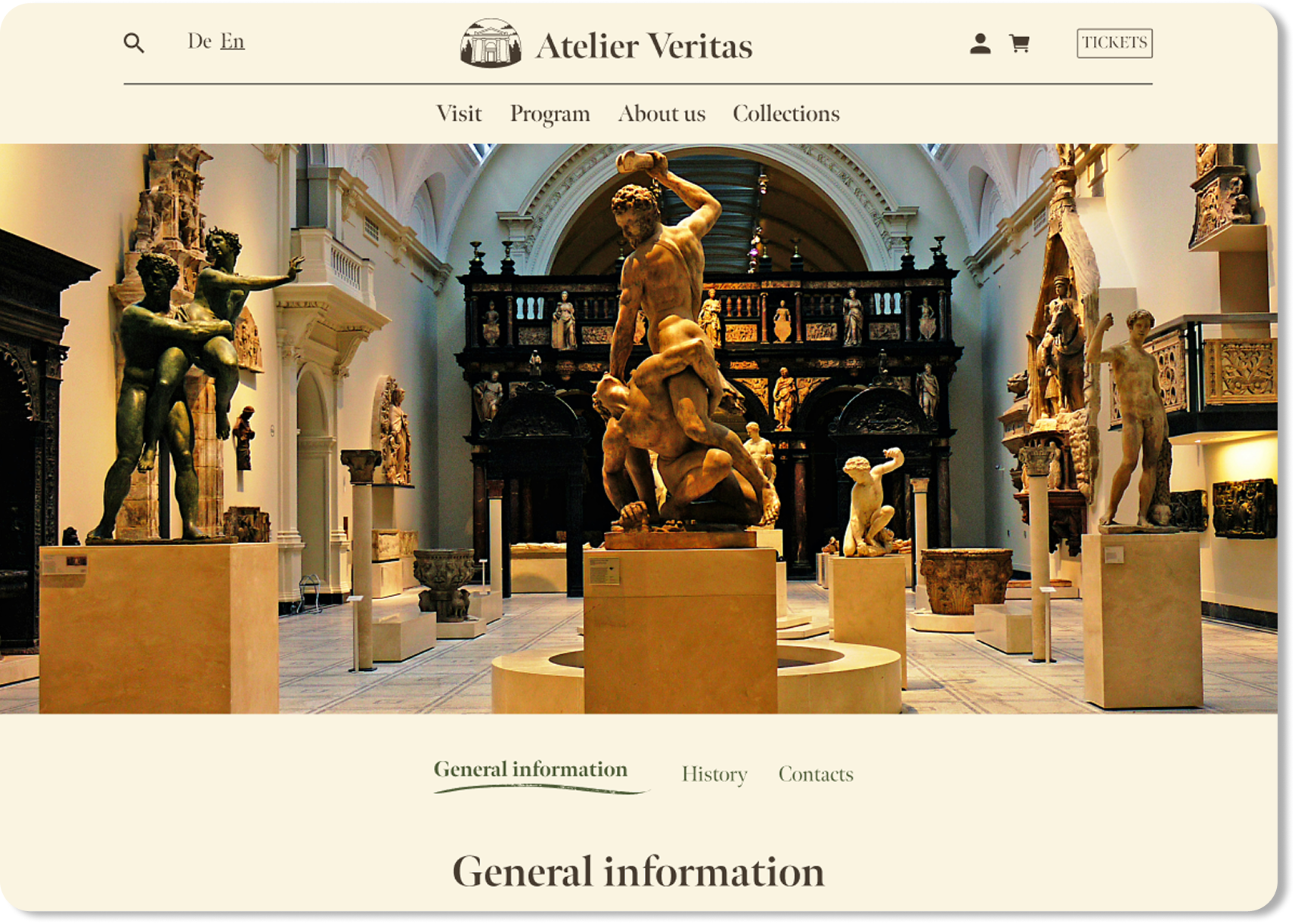 General information final design on desktop