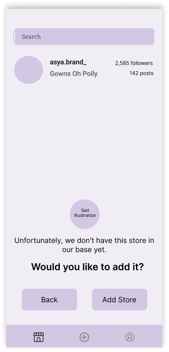 No shop yet wireframe