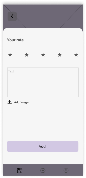 Rate wireframe