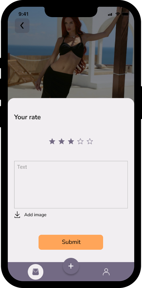 Instashop review screen