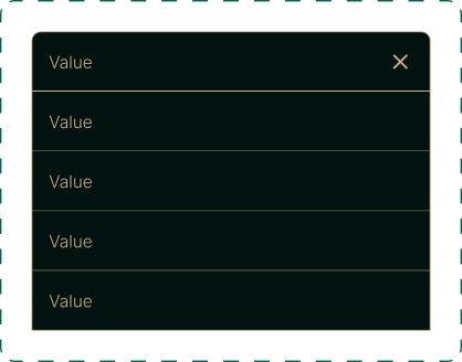 Dropdown list
