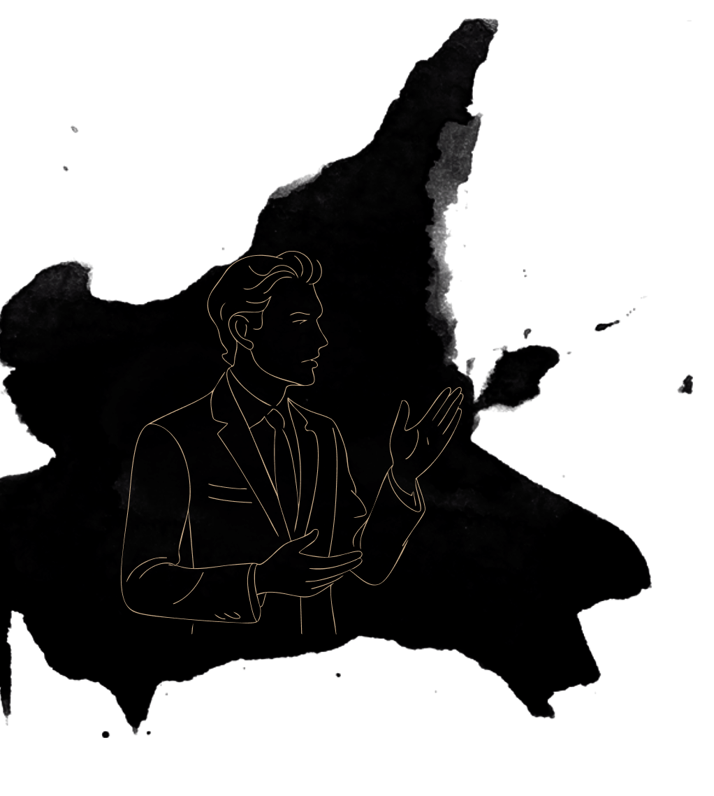 Man speaking illustration