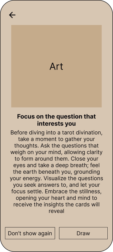 One card wireframe