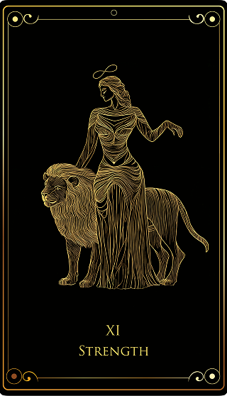 Strength tarot card