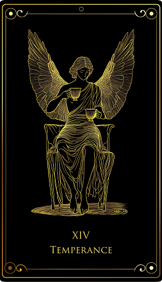 Temperance tarot card