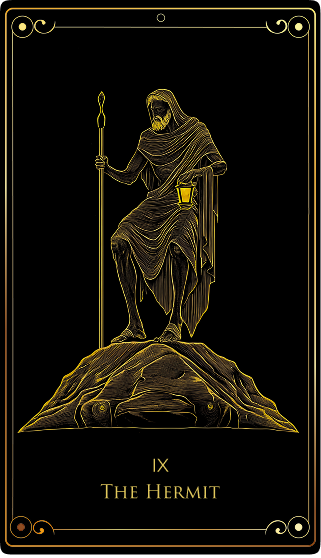 The Hermit tarot card