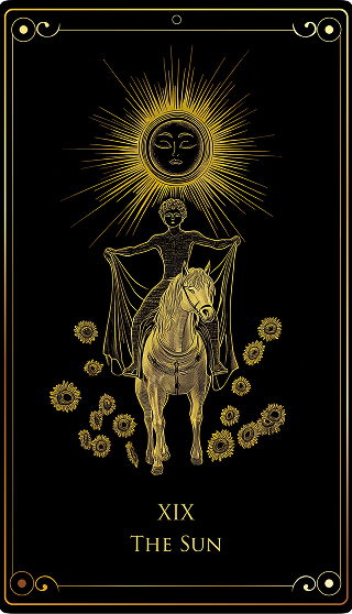 The Sun tarot card