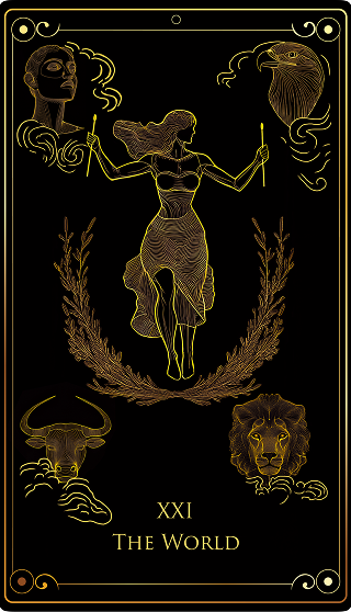 The World tarot card