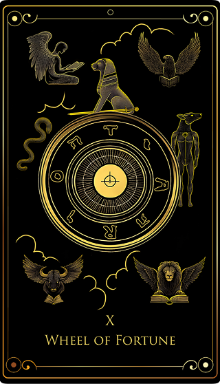 Wheel of Fortune tarot card