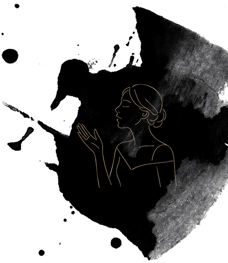 Woman speaking illustration