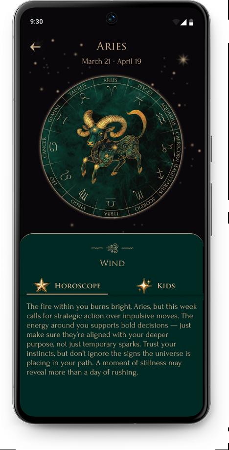 Aries zodiac screen